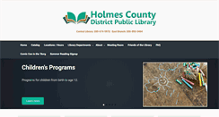 Desktop Screenshot of holmeslibrary.org